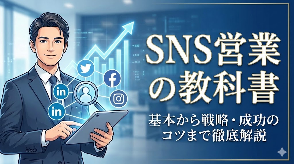 SNS営業とは？活用メリットや成果を出す方法を徹底解説