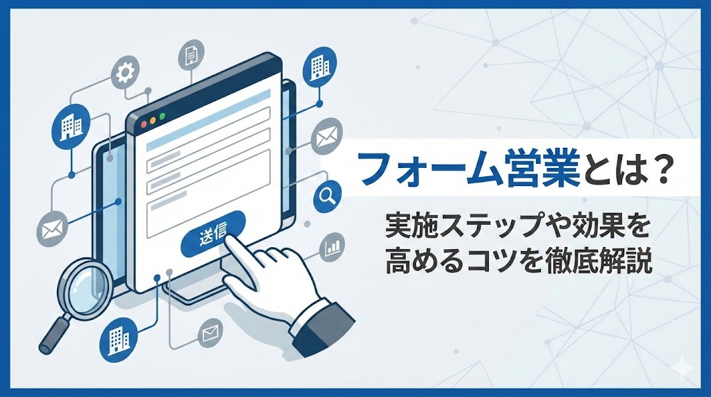 フォーム営業とは？実施ステップや効果を高めるコツを徹底解説
