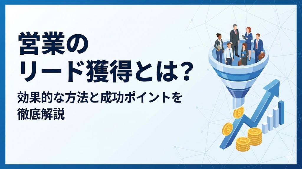 営業のリード獲得とは？効果的な方法と成功ポイントを徹底解説