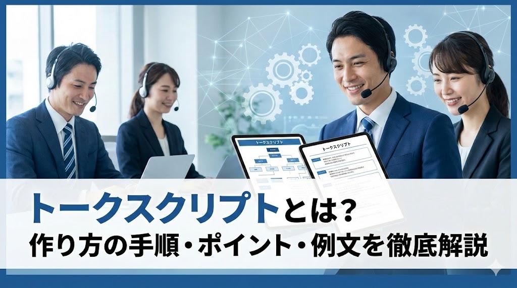 トークスクリプトとは？作り方の手順や作成のポイント・例文を解説