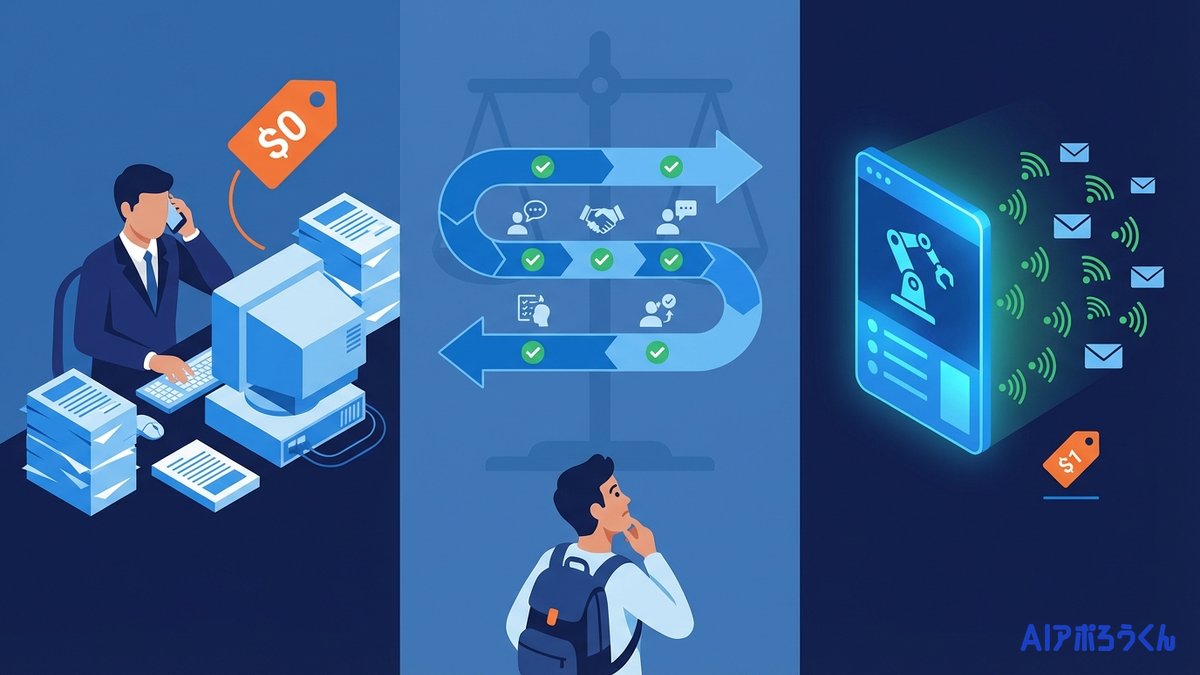 【徹底比較】営業代行 vs インサイドセールス採用 vs AIツール