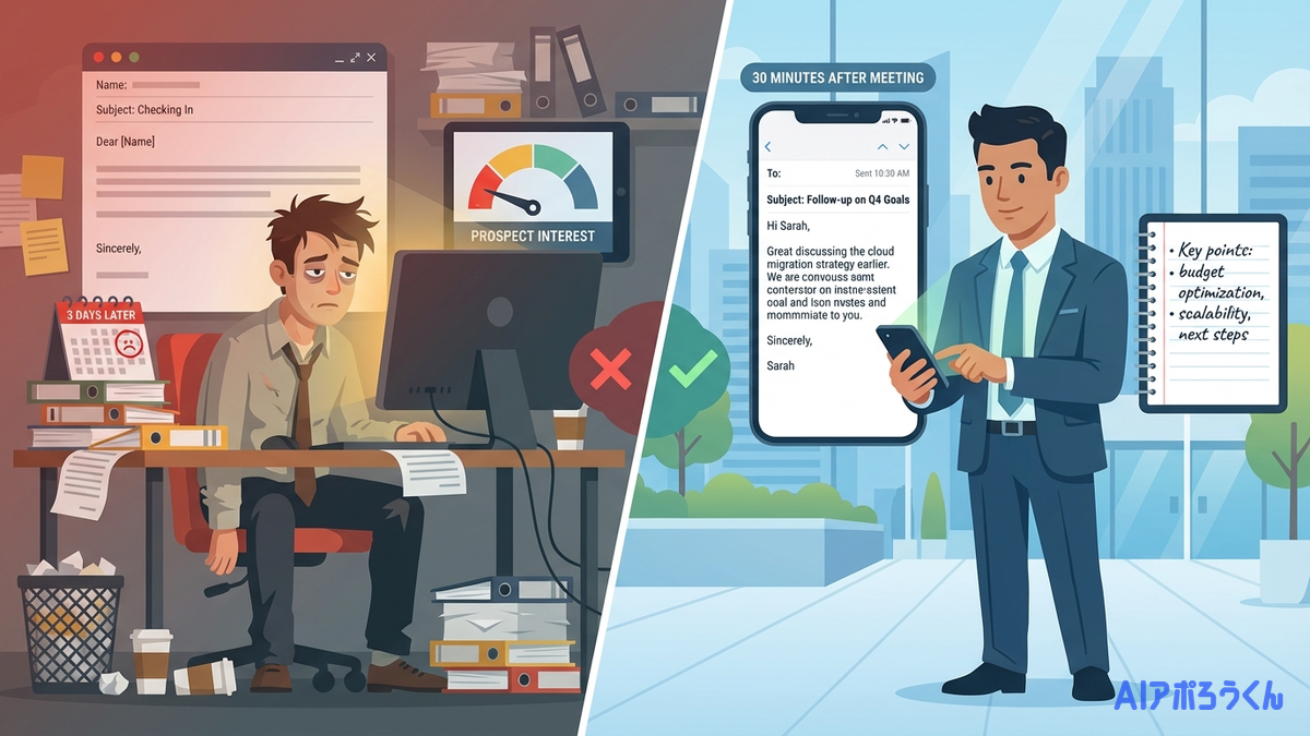 商談御礼メールで絶対避けるべきNGマナーと失敗パターン3つ