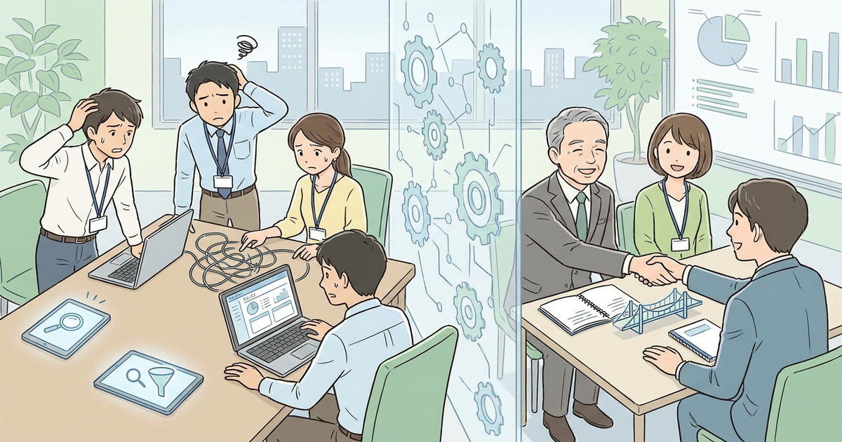 なぜ営業ツールを入れても商談化率が上がらないのか？
