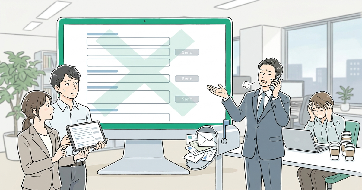 なぜ企業の問い合わせフォーム営業は成果が出ないのか？