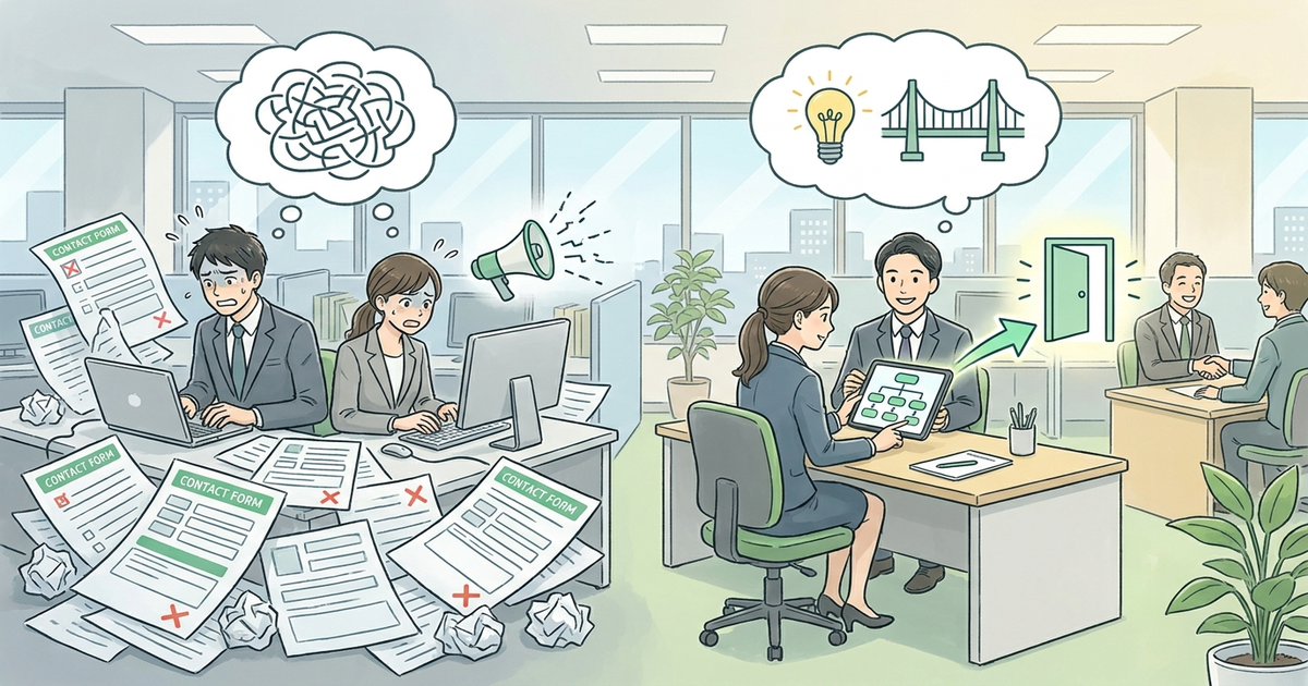 企業の問い合わせフォーム営業で陥りがちな失敗パターンと対策