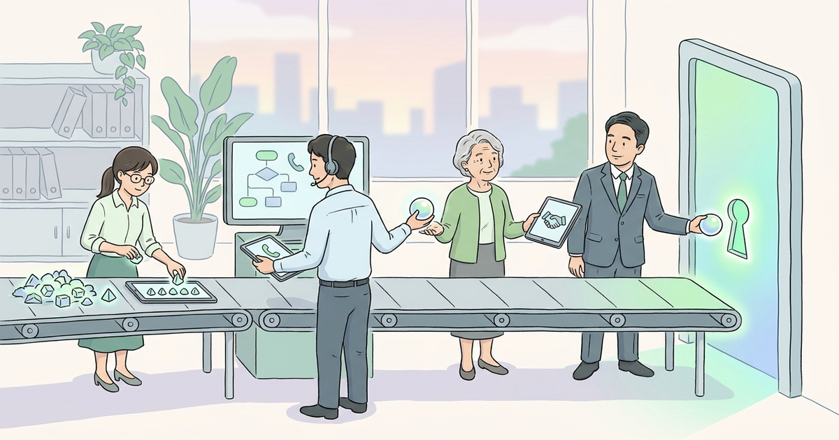BPO営業効率化で最初に分ける4工程