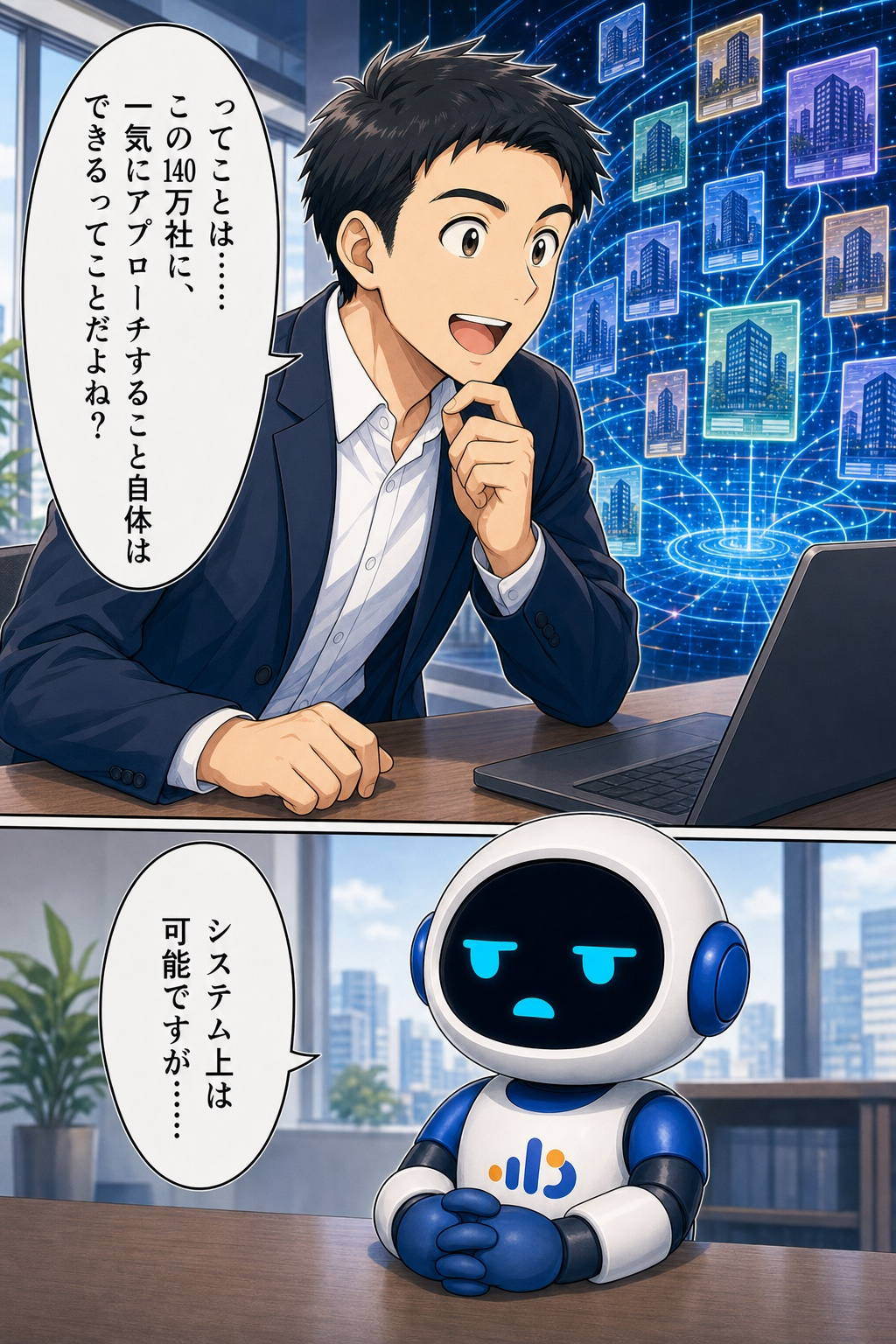 P26 AIアポろうくん漫画LP ページ