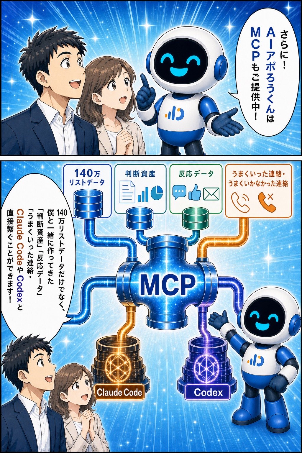 P43 AIアポろうくん漫画LP ページ