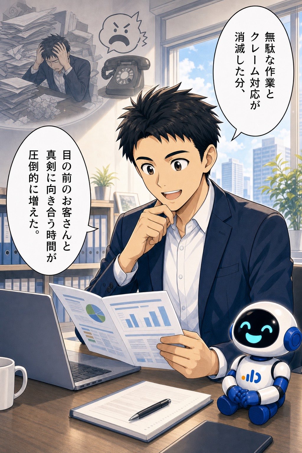P55 AIアポろうくん漫画LP ページ