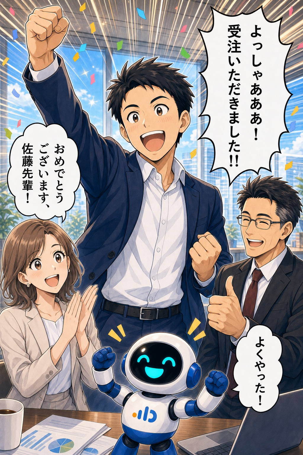 P56c AIアポろうくん漫画LP ページ