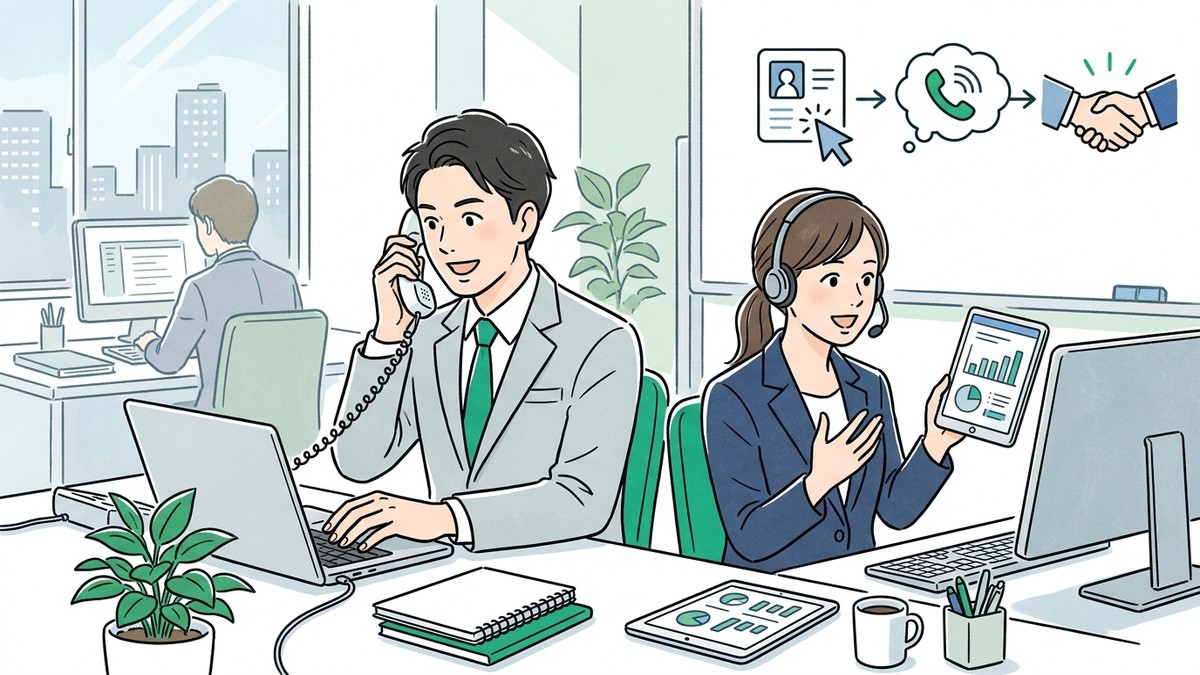 クリックした企業には、どう電話で追いかければいい？