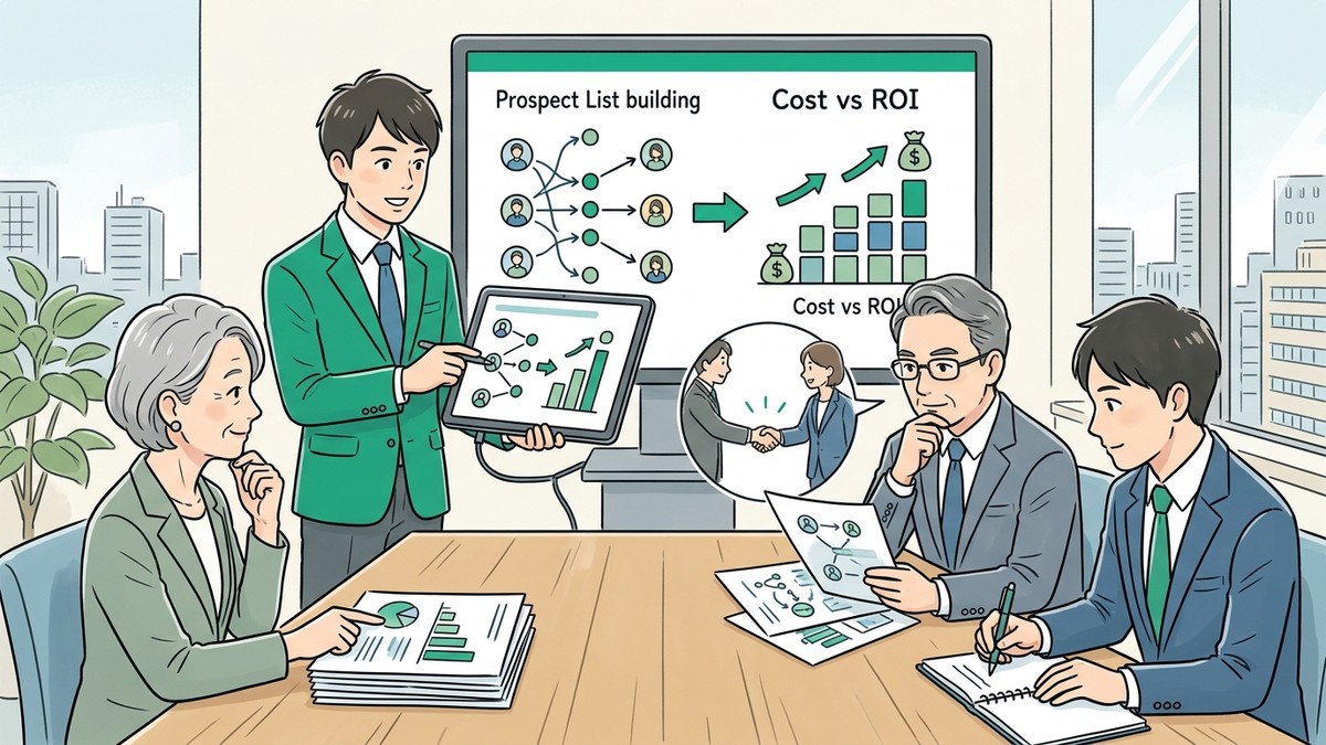 上長の稟議に出す「リスト件数と費用対効果」の根拠はどう作る？